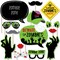 Big Dot of Happiness Zombie Zone - Halloween or Birthday Zombie Crawl Party Photo Booth Props Kit - 20 Count